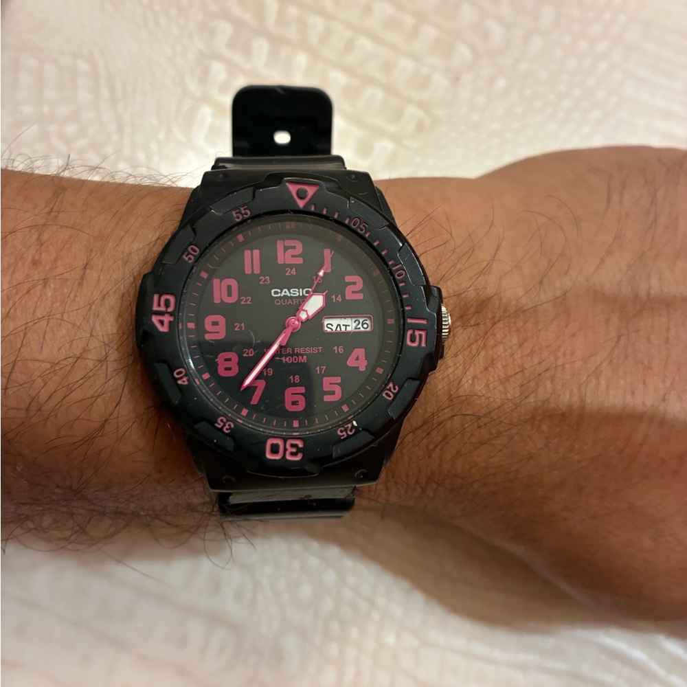 Casio Black and red Sport Watch